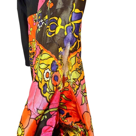 Vintage Boho Quilted Long Sleeve Maxi Dress ILGWU - Picture 16 of 16